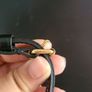 Authentic Louis Vuitton Cross Body Leather Strap in Black and Gold Hardware Image 3