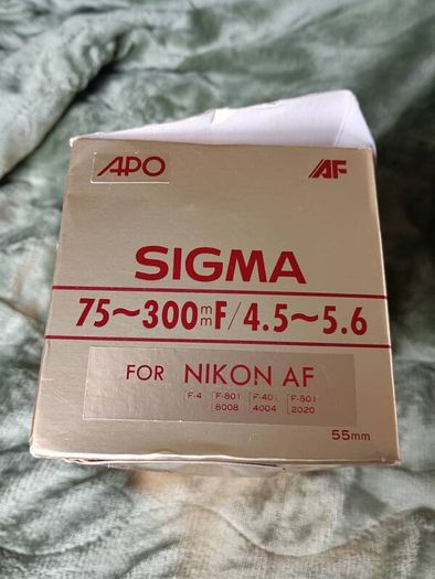 Sigma 75-300mm F4.5-5.6 Nikon Fit