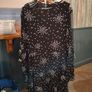 New look black Dress with white star pattern and v neck. New with tags. Image 2