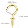 Small Brass Hooks Image 3