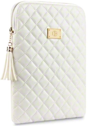 New Ipad 3 / 2 Alesha Quilted Leather Case Cover REDUCED  Black , Cream By Covert