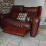 2 seater reclining leather sofa Image 2