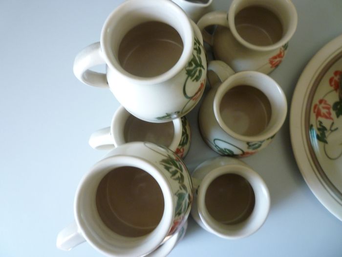 Stoneware Jackson Pottery Coffee tea service 12 pieces. IMMACULATE. CLASSIC STONE WARE