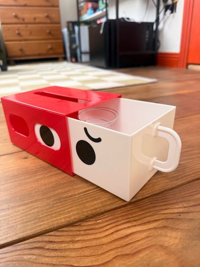 Retro tissue box
