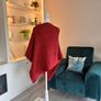 Ladies Irelands Eye Knitted Poncho Image 7