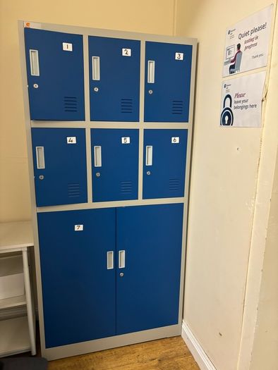 set of lockers