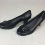 Areosoles Ladies Black Mid Heel Court Shoes Size 8 Unworn Image 4