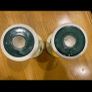 A Pair of Avoca Blue Irish Pottery Candlesticks Image 4