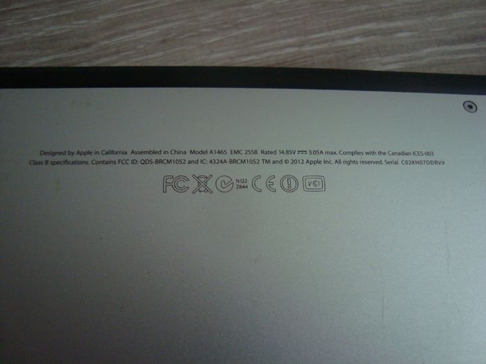 Laptop Apple Macbook Air 11" 2010, Intel @1.4ghz, 2gb Ddr2, 60gb ssd