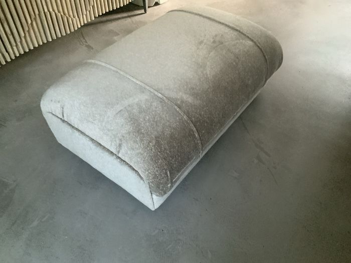 Stunning extra large fleck velvet poof