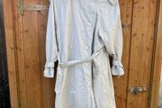 Zara Women's beige neutral long midi maxi Trench Coat belt / Size S oversized