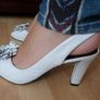 White leather shoes, fully leather UK6 Image 3