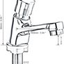 1 Pair Bathroom Sink Taps, Chrome Finish Modern Self Close Tap, 1/2 Hot Cold Mixer Non-concussive Basin Sink Tap for Kitchen Bathroom Hotel Public Toilet Image 2