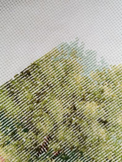 Stunning Handmade Cross Stitch Embroidery - Garden flowers
