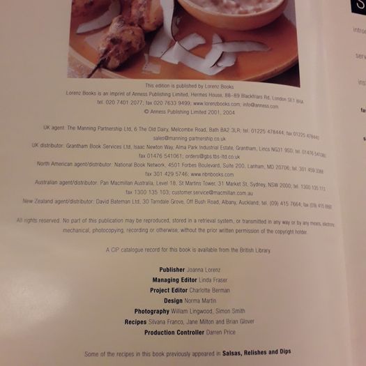 Cook Book: Salsa, Dips & Relishes (Silvana Franco)  Hardback, 96 pages