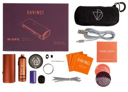 DaVinci MIQRO Herbal Weed Vaporizer - Explorers Bundle