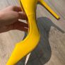 River Island High Heels Bright Yellow Size 6 Image 2