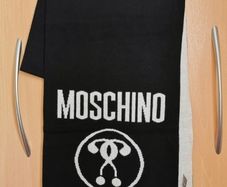 BNWT - Moschino Couture Wool scarf with logo print