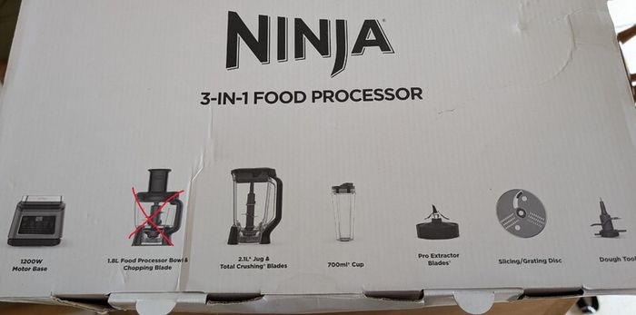 Ninja BN800UK - Missing Food Processor Bowl