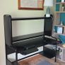 ikea Fredde Gaming Desk with Dual Screen Mounts Image 7
