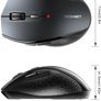 Bluetooth Mouse, 3000DPI Wireless Mouse, 24 Month Battery Life With Battery Indicator, 3000/2000/1600/1200/800 dPi, Grey Image 3