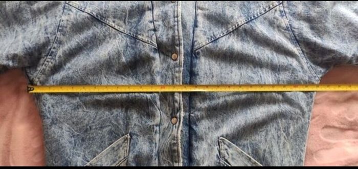 Rare True Vintage 80s/90s Acid Wash Denim Coat. Made in Britain. Sherpa fleece lined.