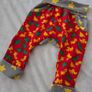 Bnwot Mily Designs Unisex Harem Pants / Leggings - Dinosaurs & Stars - Size Small (6-36m) Image 2