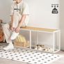 Bench for Dining Room Bench, 120 x 30 x 46.5 cm, Kitchen Bench, Dining Bench in Industrial Design, Sturdy Metal Frame, Easy to Assemble, for Kitchen, Living Room, Entrance, Bedroom Image 5
