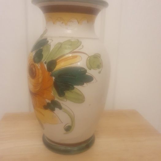 Pottery Vase/Hand Made and Hand Painted Vase... Price Drop