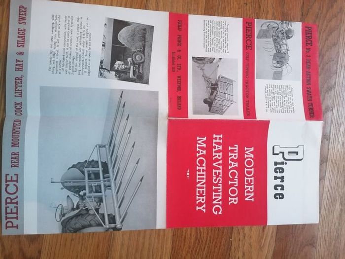Original Pierce Modern Tractor Harvesting Machinery Pamplet