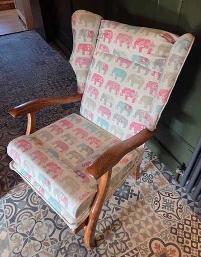 Vintage Upcycled Nursery Armchair