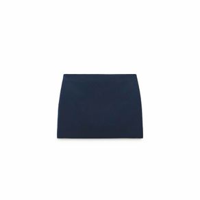 ZARA Collection Navy Blue Velvet Mini Skirt Size S!