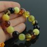 Luxury Large Baltic Amber Beaded Bracelet 12mm Amber Beads Bracelet for Men Women Unisex Elastic Bracelet Amber Beads Image 3
