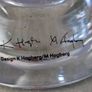 IKEA  PORTA VELAS Clear Glass Candle Holders K & M Hagberg w sticker pair 2 1/4" H Image 4