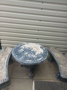 outdoor table & benches