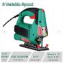 HYCHIKA Jig saw, 6.7A Jig Saw 800-3000SPM with 6 Variable Speeds, 4 Orbital Sets, Bevel Angle 45 Dagree Image 4