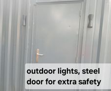 Spacious 32ft by 10 ft modular, anti vandal, steel Cabin