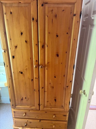 Pine wardrobe set 2 units