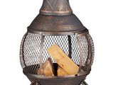 Removable  Fireplace Patio stove with mesh door