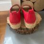 DKNY Mer Peep-Toe Espadrille Peep wedge flat shoes Image 3