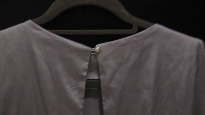 CBR ladies lilac/mauve/mink colured satin style top size medium