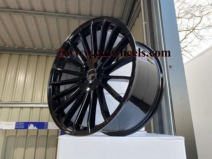 22" Inch Strom STR4 Wheels Range rover sport 5x120 Jeep 4x4 SUV Gloss Black 72.6