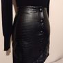 Faux Leather Black Skirt Image 4