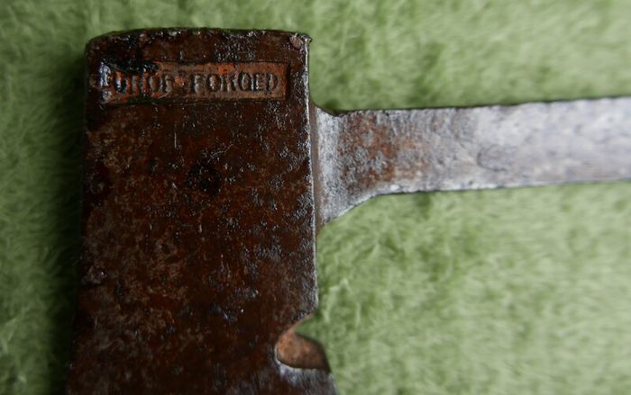 Vintage Forged World Famous Hand Axe Hatchet Wood Splitter Old Tool