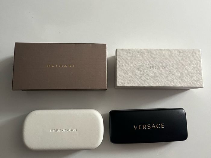 Prada Versace Bvlgari Marc jacobs Karl lagerfeld Sunglasses Genuine hard case box Brand new