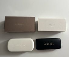 Prada Versace Bvlgari Marc jacobs Karl lagerfeld Sunglasses Genuine hard case box Brand new