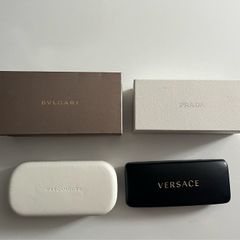 Prada Versace Bvlgari Marc jacobs Karl lagerfeld Sunglasses Genuine hard case box Brand new