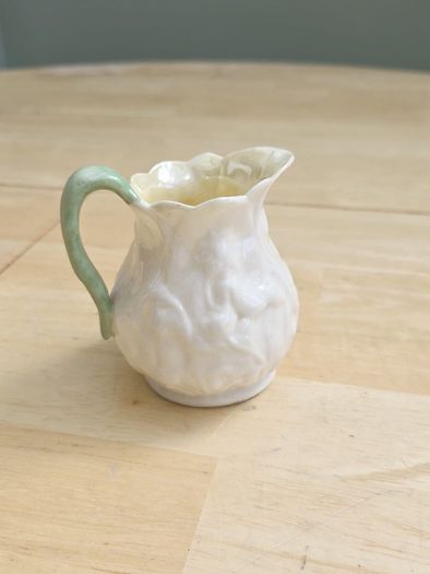 Antique Belleek 2nd Period Black Mark Small Jug