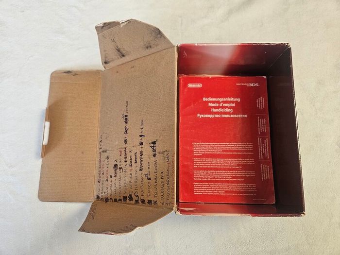 Boxed Nintendo 3DS metalic red