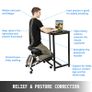 Ergonomic Kneeling Chair Adjustable Kneel Stool Thick Cushion for Balancing Back Body Shaping Home Office Computer Chair Image 3